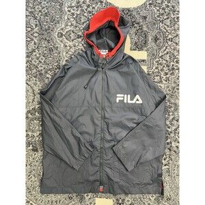Vintage Fila Rain Jacket Size Medium  Navy